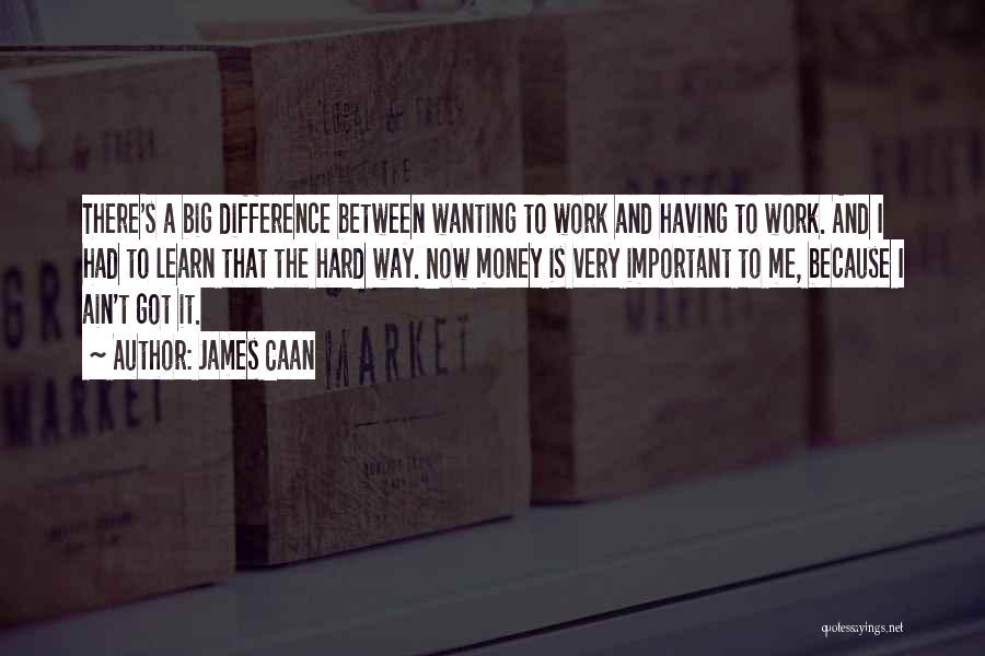 Wanting More Money Quotes By James Caan