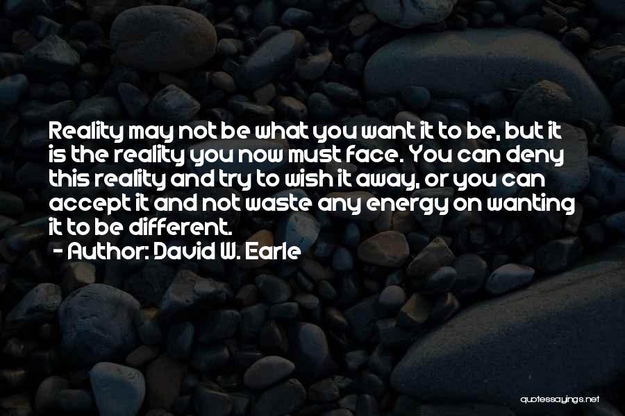 Wanting To Be Different Quotes By David W. Earle