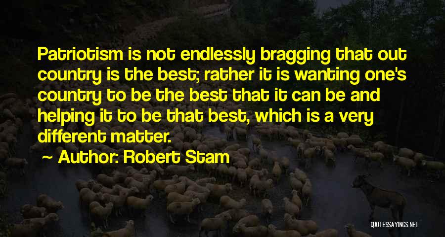Wanting To Be Different Quotes By Robert Stam