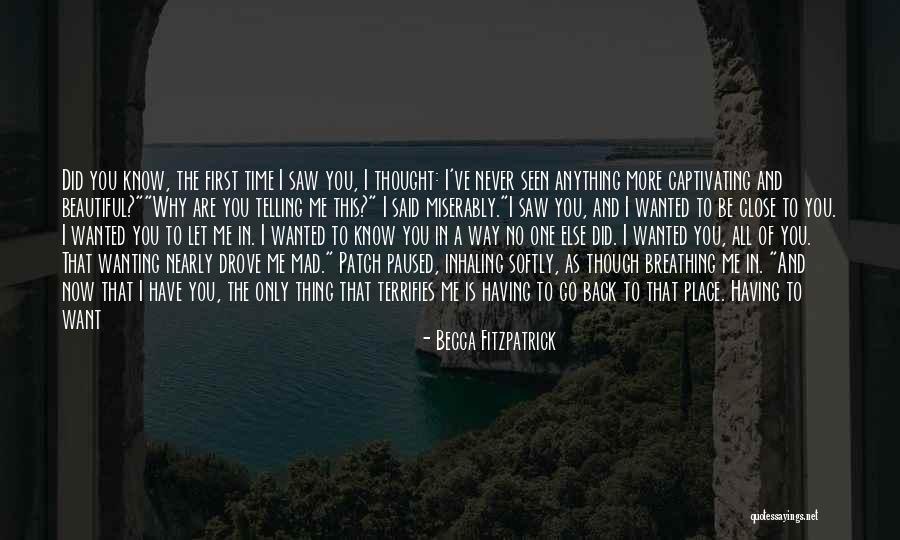 Wanting To Go Back And Change Things Quotes By Becca Fitzpatrick Wanting To Go Back And Change Things Quotes By Becca Fitzpatrick