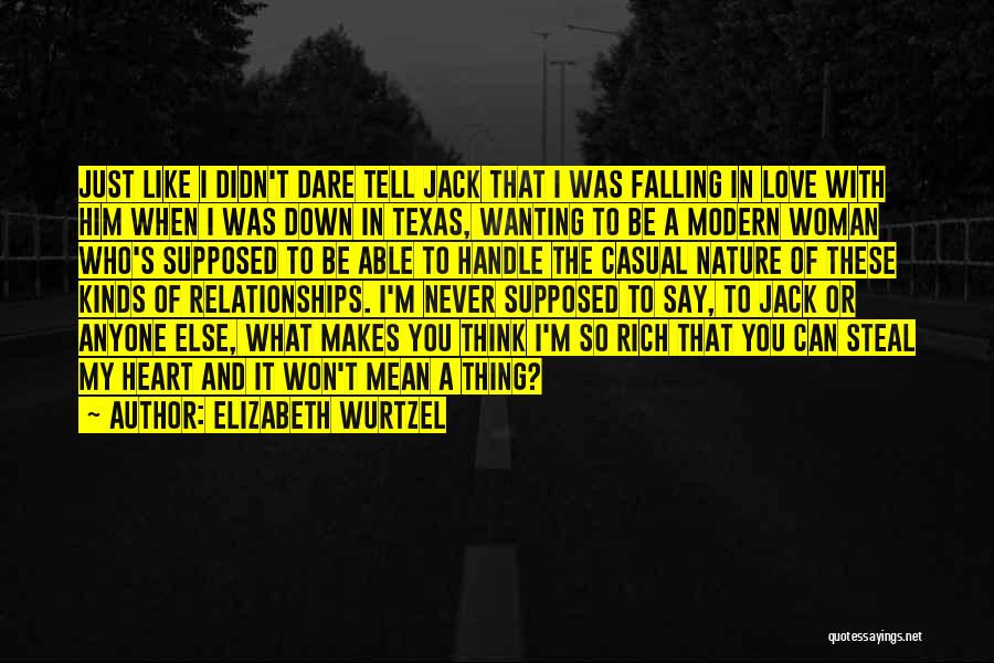 Wanting To Tell Someone You Love Them Quotes By Elizabeth Wurtzel