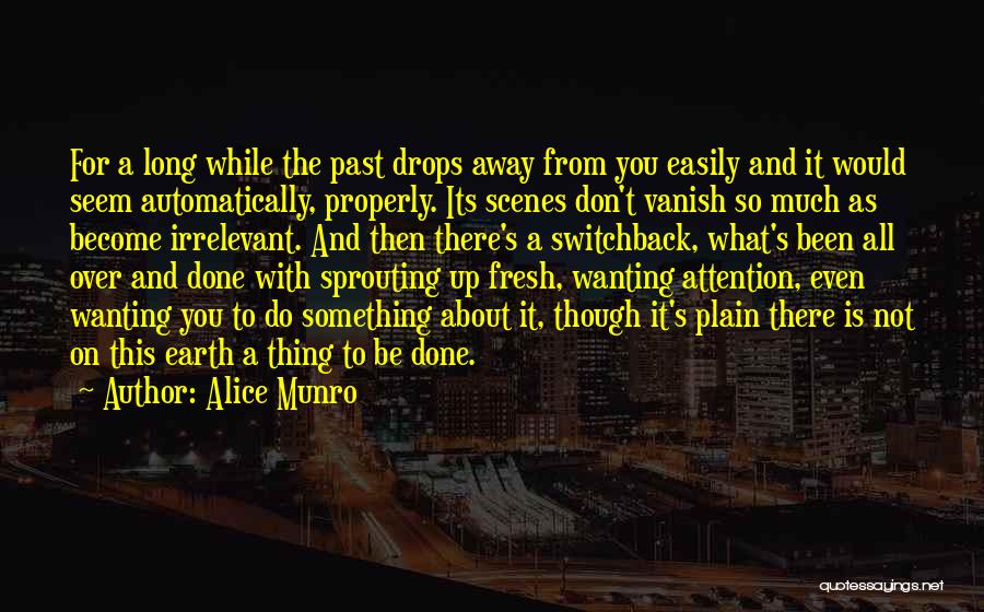Wanting Too Much Attention Quotes By Alice Munro