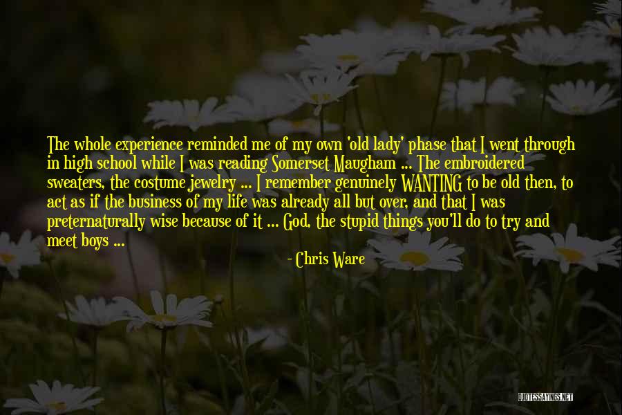 Wanting You In My Life Quotes By Chris Ware Wanting You In My Life Quotes By Chris Ware
