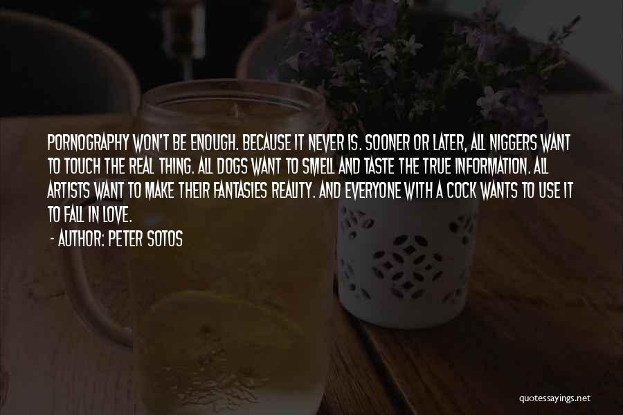 Wants To Fall In Love Quotes By Peter Sotos