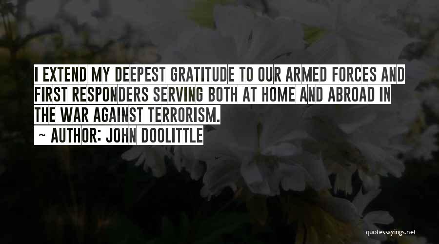 War Against Terrorism Quotes By John Doolittle