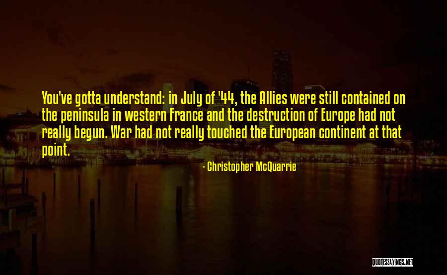 War Allies Quotes By Christopher McQuarrie War Allies Quotes By Christopher McQuarrie