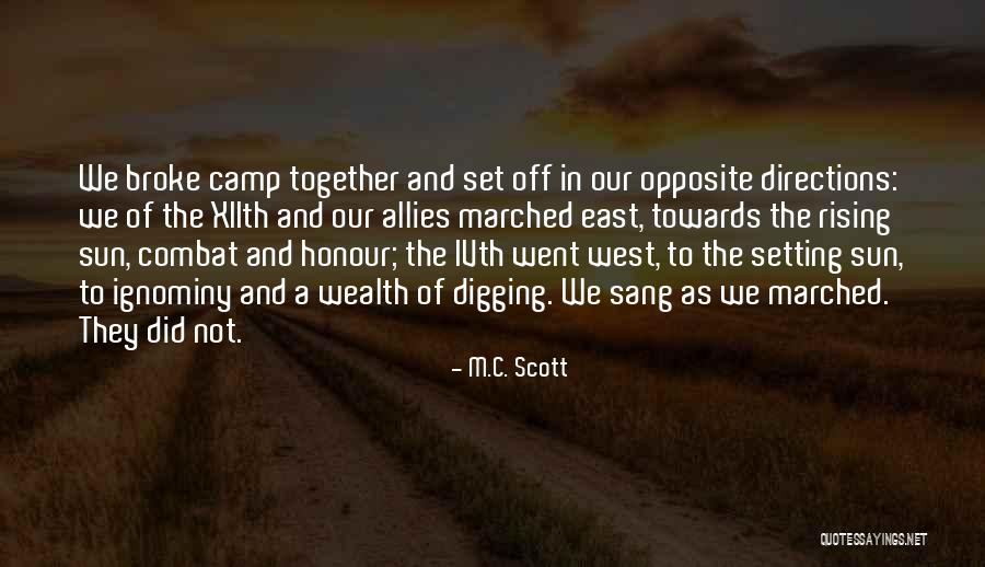 War Allies Quotes By M.C. Scott War Allies Quotes By M.C. Scott