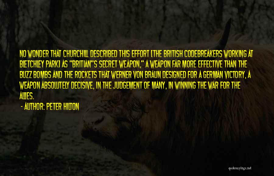 War Allies Quotes By Peter Hilton