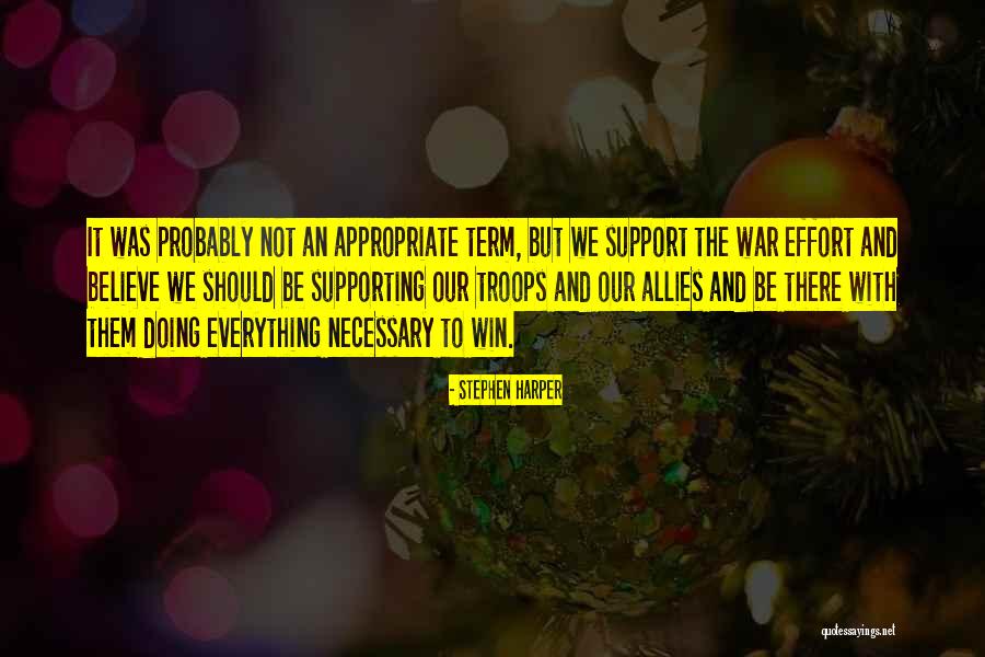 War Allies Quotes By Stephen Harper War Allies Quotes By Stephen Harper