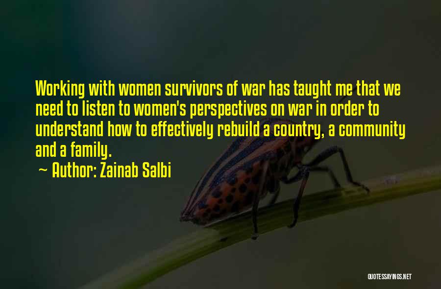 War And Family Quotes By Zainab Salbi