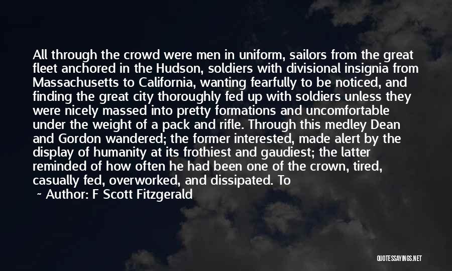 War And Humanity Quotes By F Scott Fitzgerald