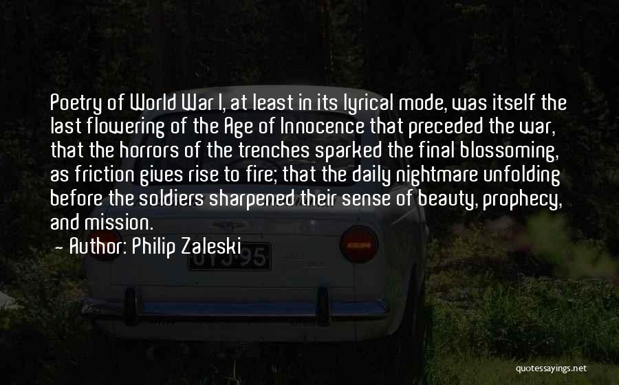 War And Innocence Quotes By Philip Zaleski