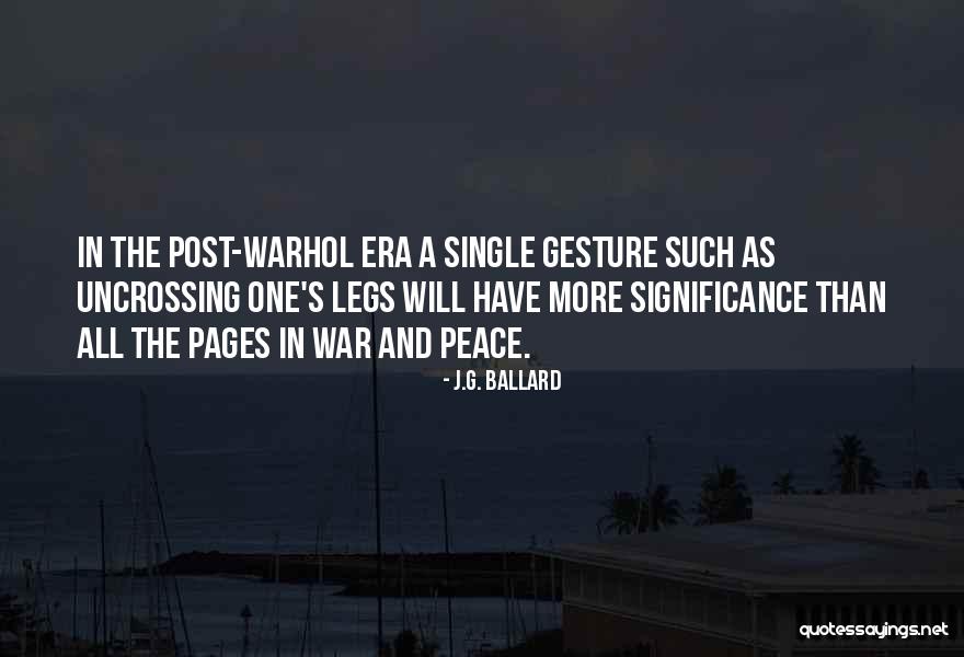 War And Peace Tolstoy Quotes By J.G. Ballard War And Peace Tolstoy Quotes By J.G. Ballard