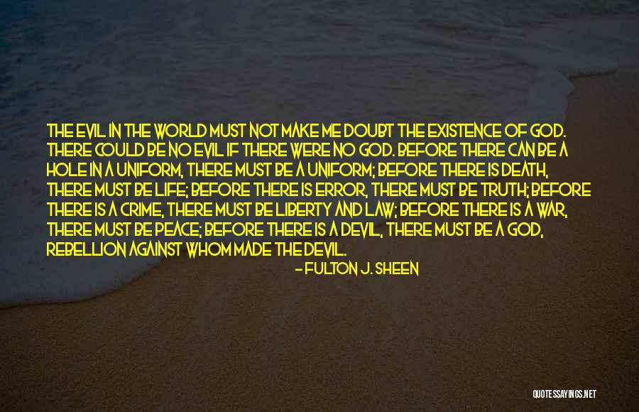 War Before Peace Quotes By Fulton J. Sheen