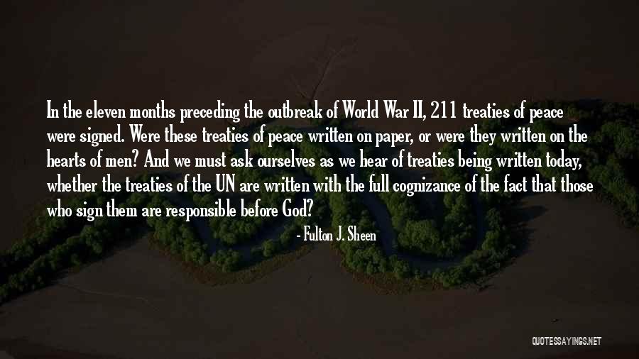 War Before Peace Quotes By Fulton J. Sheen