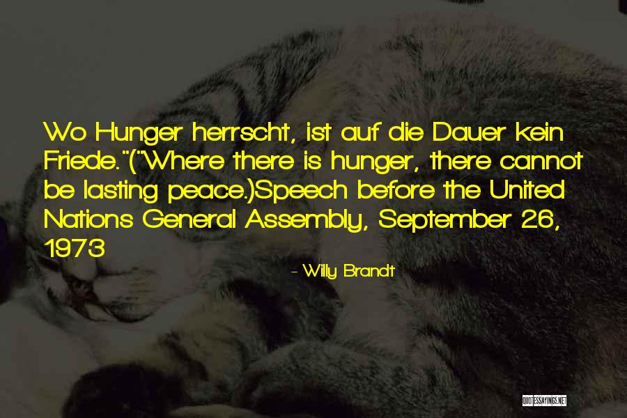 War Before Peace Quotes By Willy Brandt