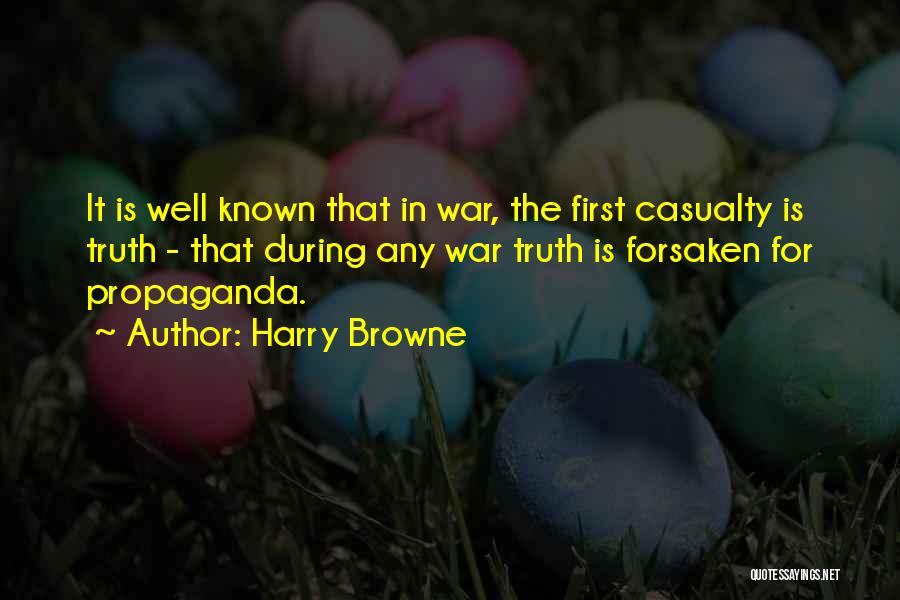 War Casualty Quotes By Harry Browne