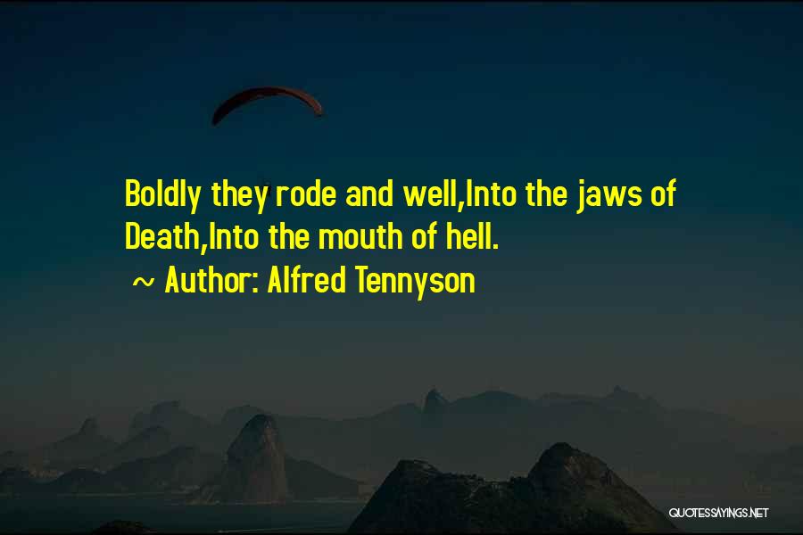 War Charge Quotes By Alfred Tennyson
