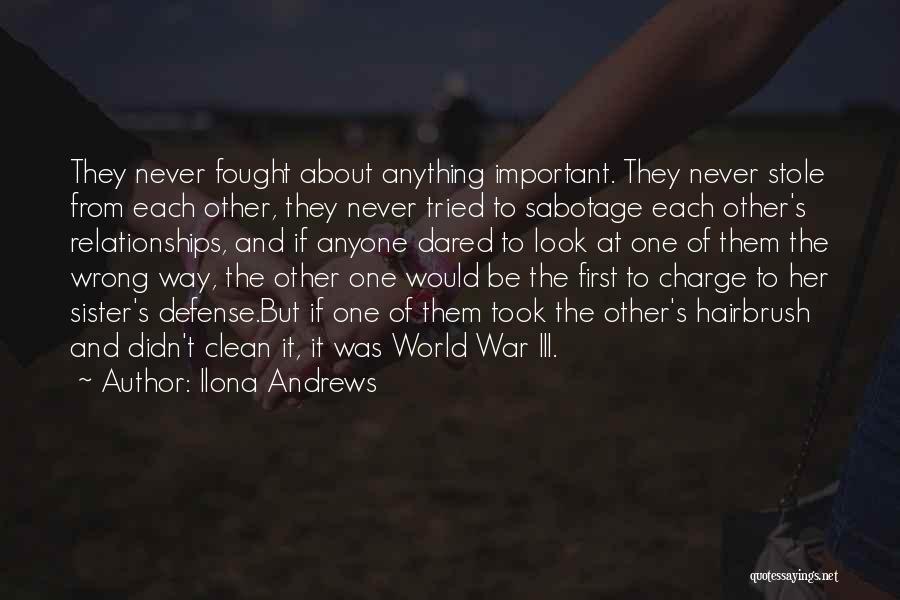 War Charge Quotes By Ilona Andrews