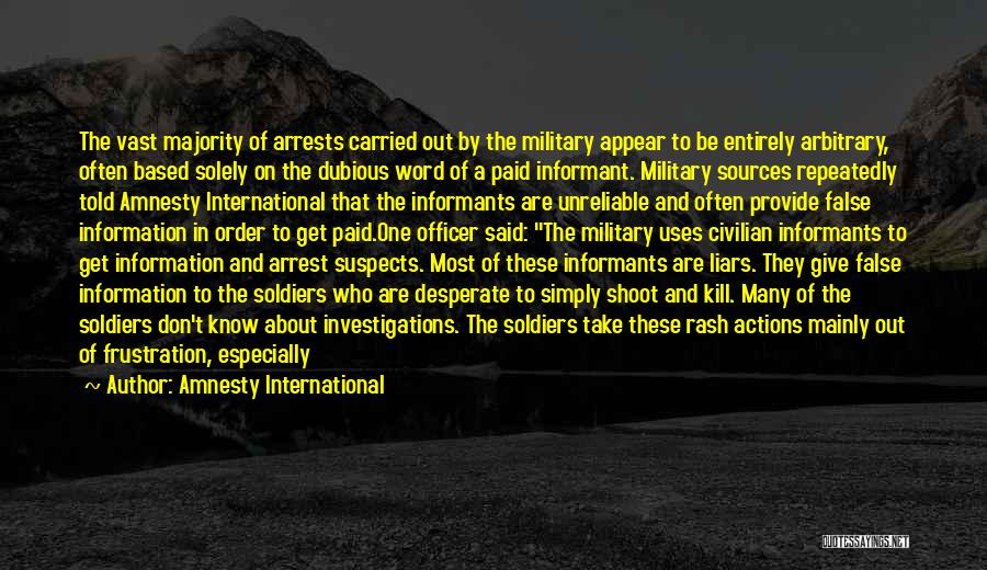 War Crimes Quotes By Amnesty International