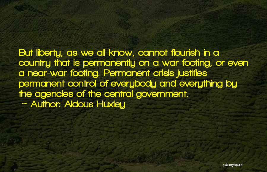 War Footing Quotes By Aldous Huxley
