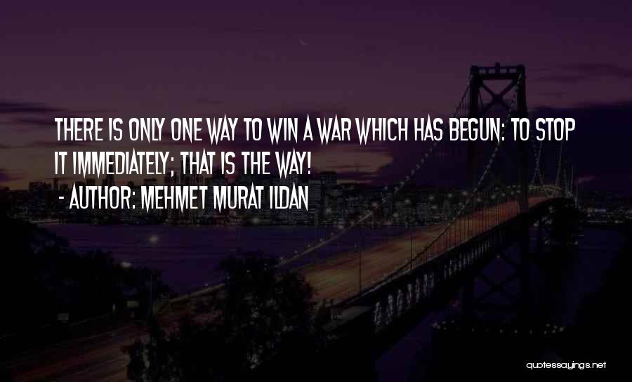 War Has Begun Quotes By Mehmet Murat Ildan