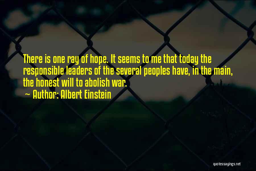 War Hope Quotes By Albert Einstein