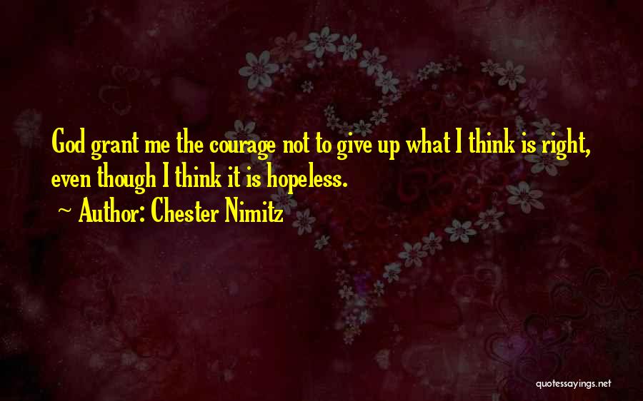 War Hope Quotes By Chester Nimitz