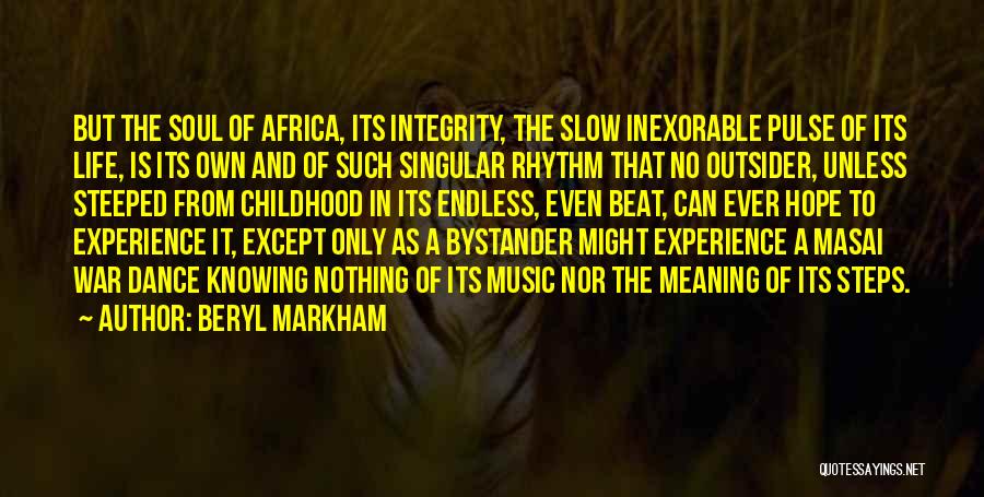 War In Africa Quotes By Beryl Markham