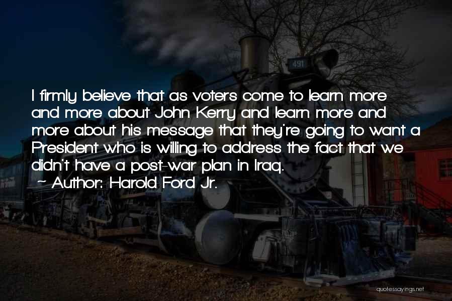 War In Iraq Quotes By Harold Ford Jr.