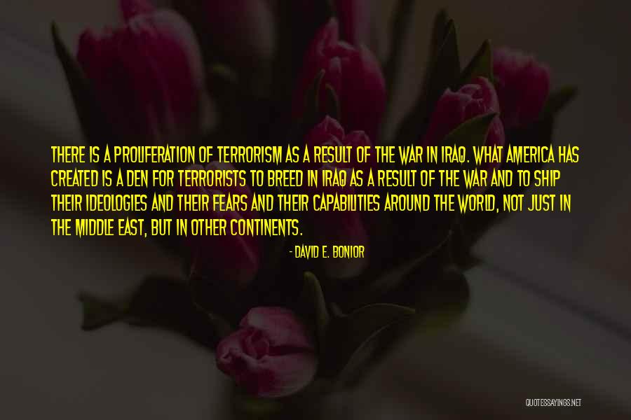 War In Middle East Quotes By David E. Bonior