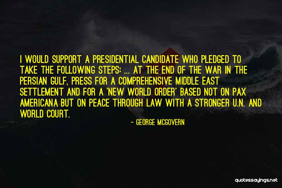 War In Middle East Quotes By George McGovern