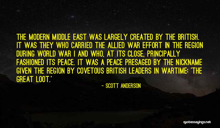 War In Middle East Quotes By Scott Anderson