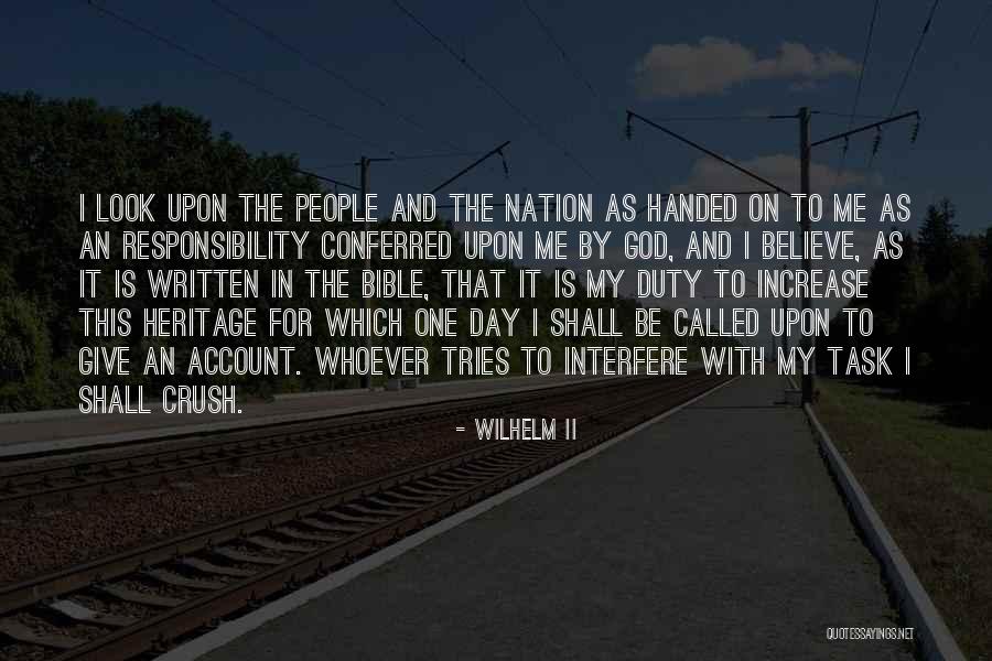 War In The Bible Quotes By Wilhelm II War In The Bible Quotes By Wilhelm II
