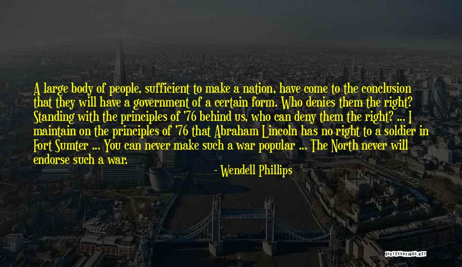 War In The North Quotes By Wendell Phillips