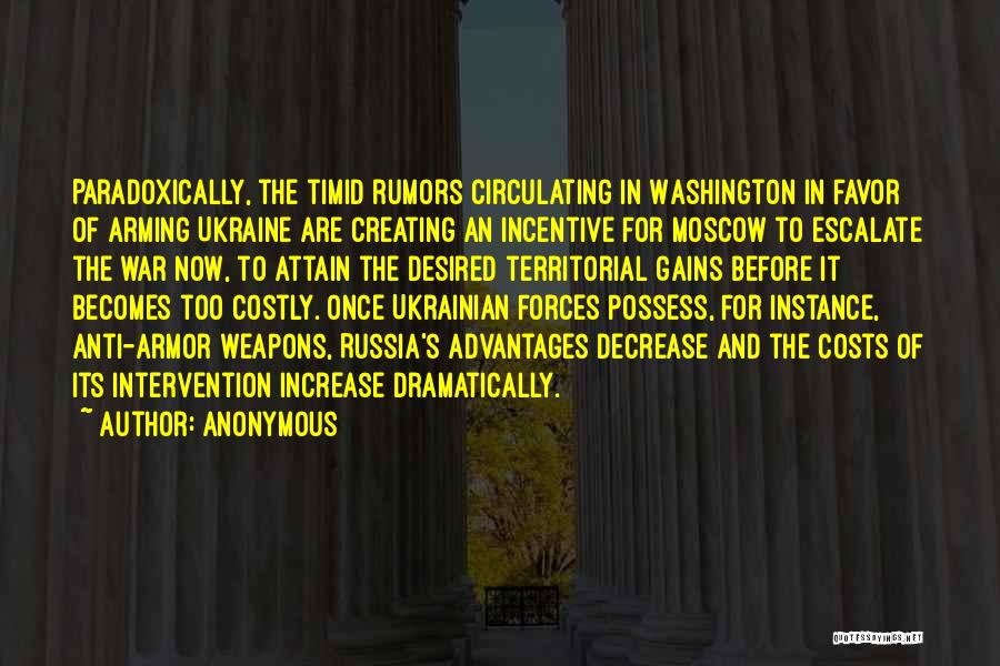 War In Ukraine Quotes By Anonymous
