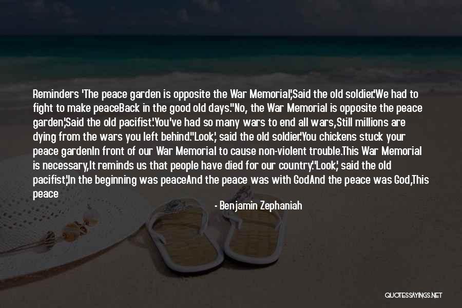 War Is Necessary For Peace Quotes By Benjamin Zephaniah