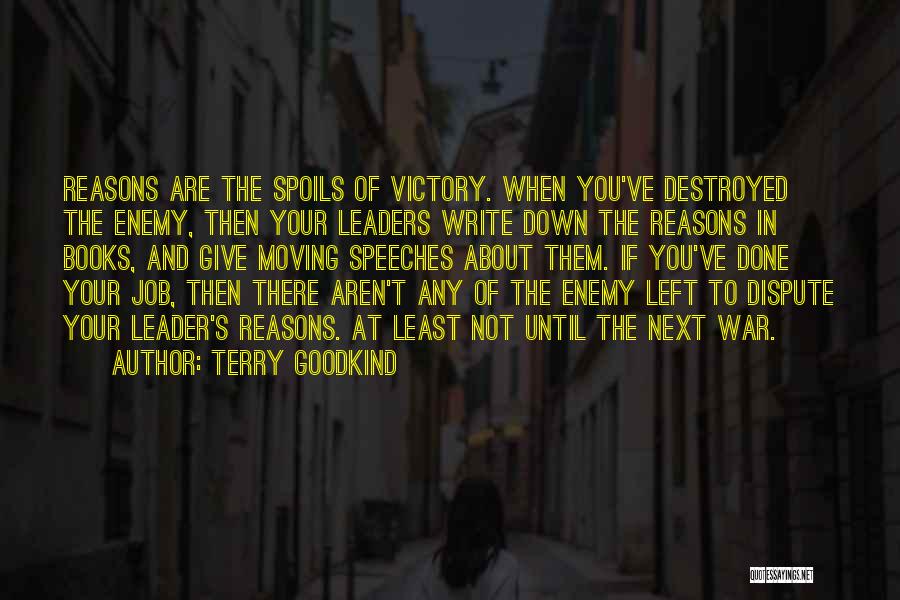 War Leader Quotes By Terry Goodkind