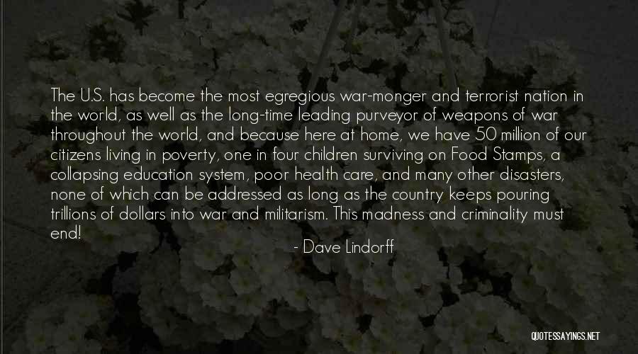 War On Poverty Quotes By Dave Lindorff War On Poverty Quotes By Dave Lindorff