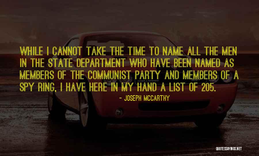 War Party Quotes By Joseph McCarthy War Party Quotes By Joseph McCarthy