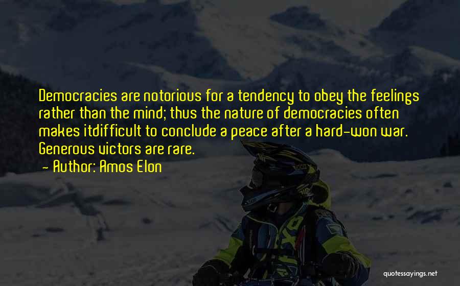 War Peace Quotes By Amos Elon
