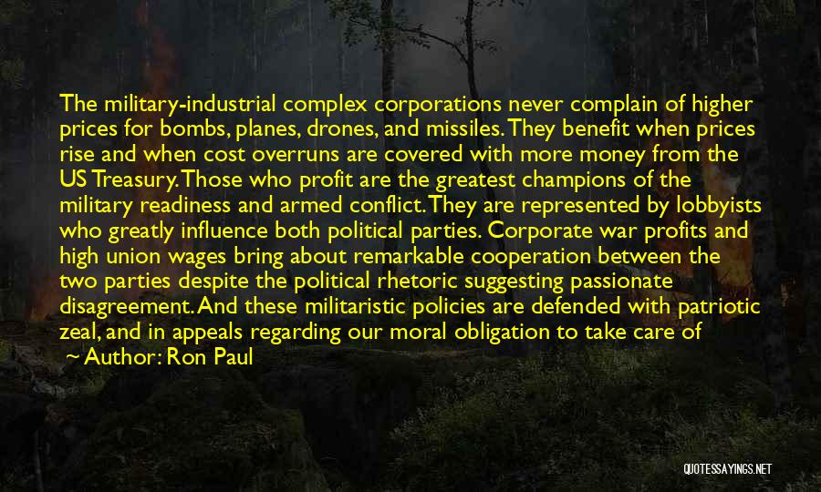 War Profit Quotes By Ron Paul