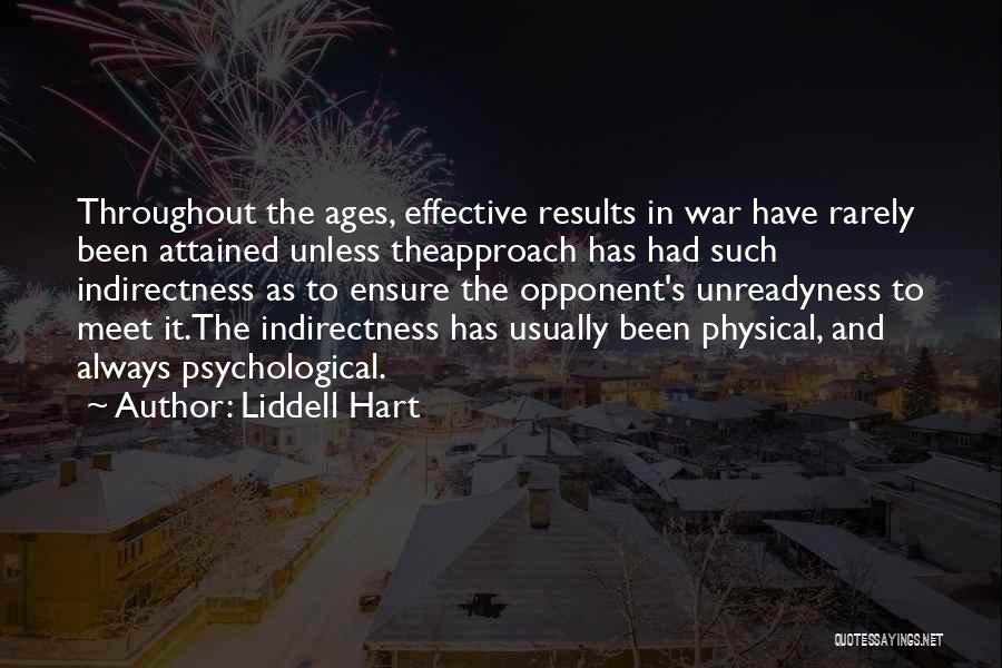 War Strategy Quotes By Liddell Hart