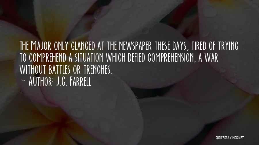 War Tactics Quotes By J.G. Farrell