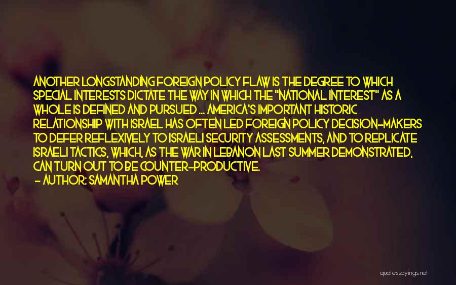 War Tactics Quotes By Samantha Power