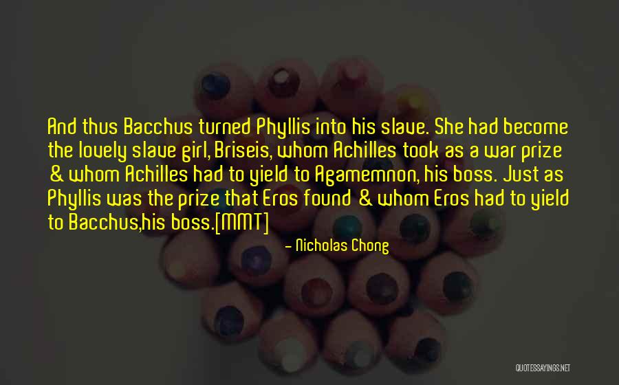 War Turned Into A Girl Quotes By Nicholas Chong War Turned Into A Girl Quotes By Nicholas Chong