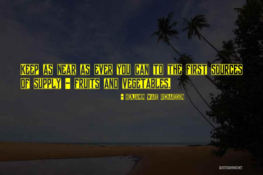 Ward Quotes By Benjamin Ward Richardson Ward Quotes By Benjamin Ward Richardson