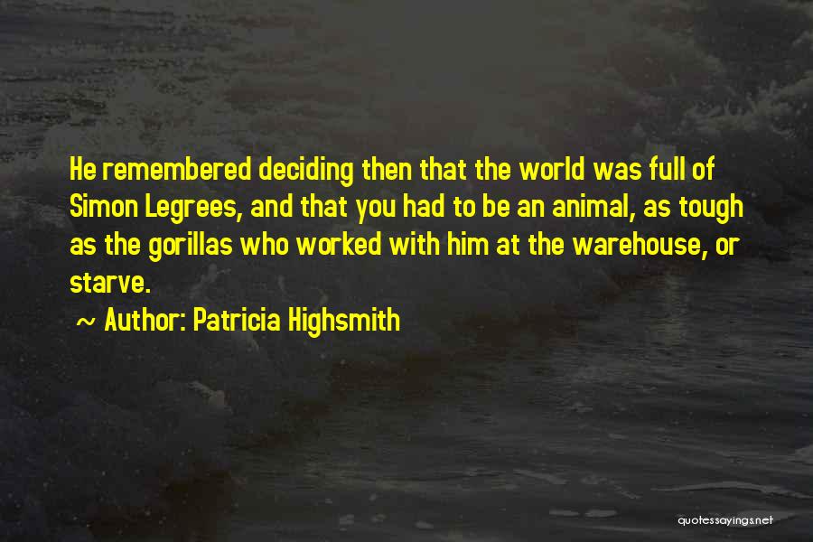 Warehouse Quotes By Patricia Highsmith