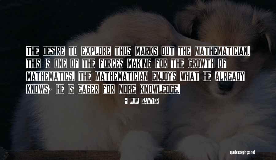 Waresitat Quotes By W.W. Sawyer Waresitat Quotes By W.W. Sawyer