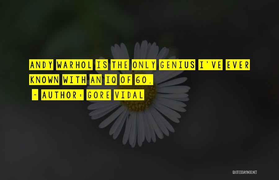 Warhol Quotes By Gore Vidal